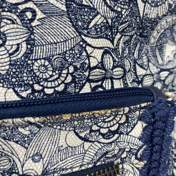 Sakroots Full Size Backpack Purse Bag Blue Cottagecore Travel Boho - Picture 8 of 13